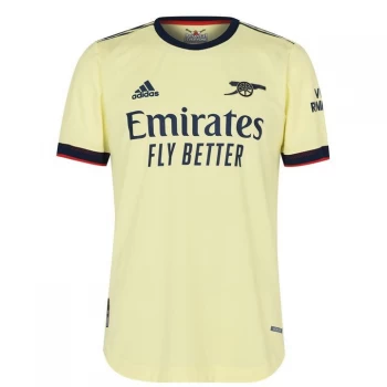Image of adidas Arsenal Authentic Away Shirt 2021 2022 - Yellow
