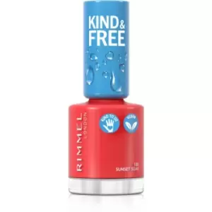 image of Rimmel Kind & Free Nail Polish Shade 155 Sunset Soar 8 ml