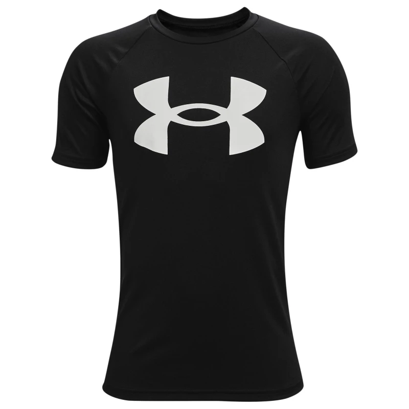 Image of Under Armour Armour UA Tech Big Logo Short Sleeve Boys - Black 7 - 8 Years