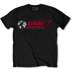 Image of Marvel Comics - Stark Industries Unisex Medium T-Shirt - Black
