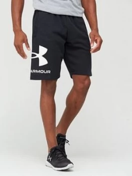 Image of Urban Armor Gear Rival Big Logo Shorts - Black/White Size M Men