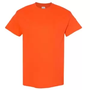 image of Gildan Mens Heavy Cotton Short Sleeve T-Shirt (M) (Orange)