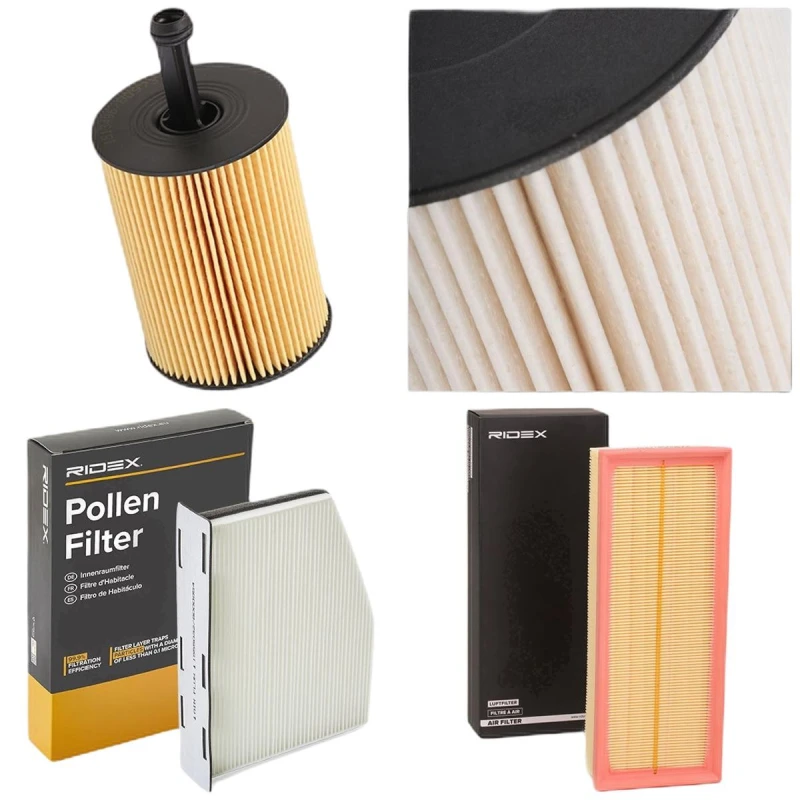 Image of RIDEX 4055F11197 Filter Set with gaskets/seals Filter Set (4055)