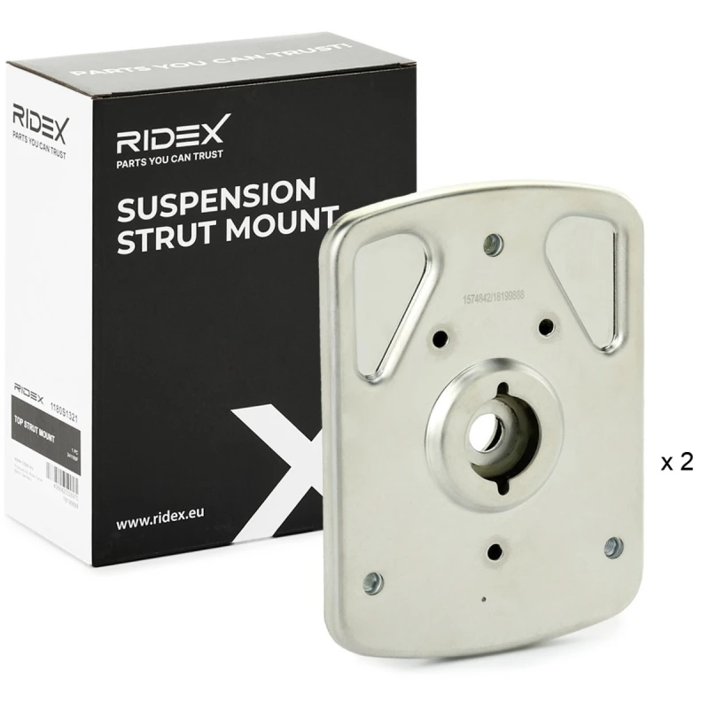 Image of RIDEX 1180S1322 Top strut mount Front Axle, with rolling bearing Suspension Strut Support Bearing (1180)