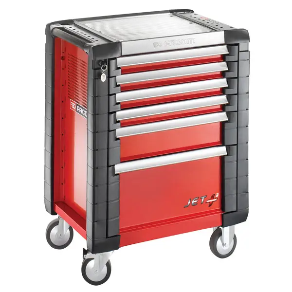 Image of Facom JET M3A Roller Cabinet with 6 Drawers, green