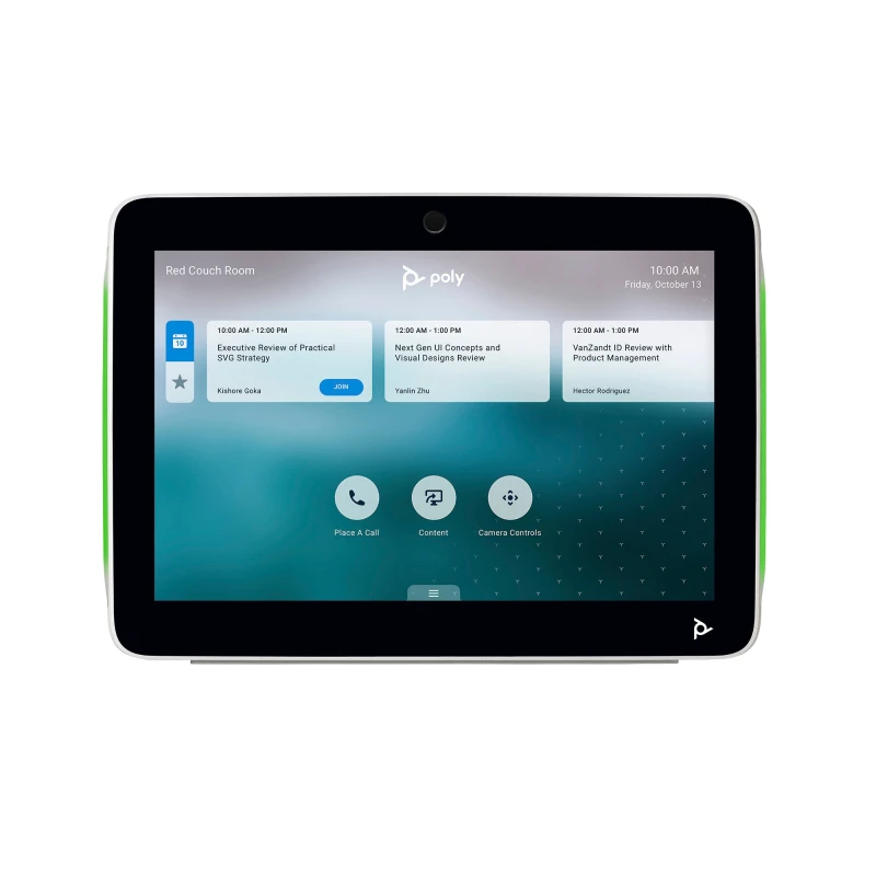 Image of HP POLY TC10 White Touch Controller. HD type: WXGA. Display diagonal: 25.6cm (10.1") Display resolution: 1280 x 800 pixels. Product colour: Whit