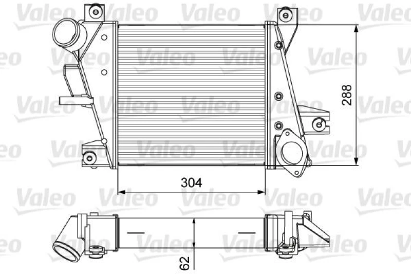Image of Intercooler VALEO 818360