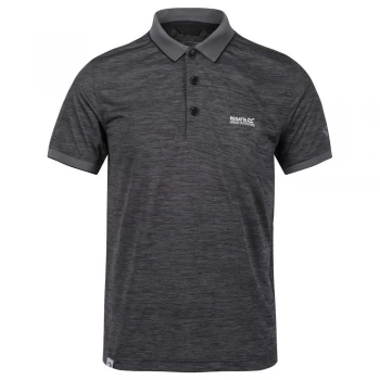 Image of Regatta Black 'Sinton' Cotton Active Polo Shirt - S