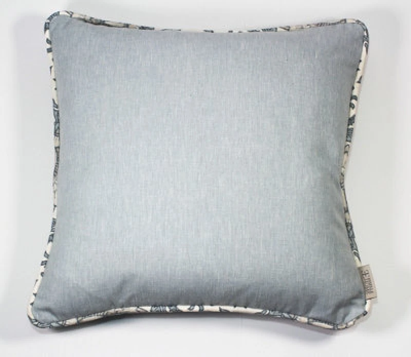 Image of Esselle Home Eden Plain/nima Floral Soft Blue Cushion