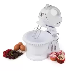 image of Progress EK3593P 2-in-1 250W Electric Twin Hand and Stand Mixer - White