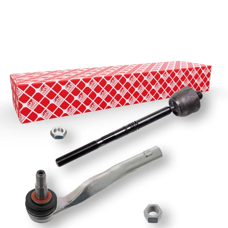 Image of FEBI BILSTEIN 102754 Tie Rod Front Axle Left, with lock nut Rod Assembly (284)