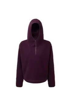 image of Sherpa Fleece Quarter Zip Hoodie