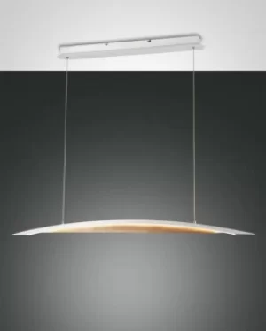 Image of Cordoba LED Integrated Pendant Ceiling Light Light White Glass