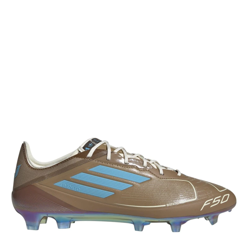 Image of adidas Unisex Adults Messi Elite F50 Firm Ground Football Boots Crdbrd/Crm/Cyan unisex 6.5 (40)