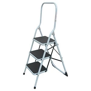 image of Tb Davies Light Duty 3 Tread Aluminium Safety Stepladder