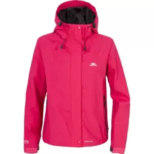 Image of Trespass Womens/Ladies Miyake Hooded Waterproof Jacket (XS) (Cerise)