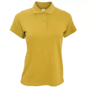 image of B&C Safran Pure Ladies Short Sleeve Polo Shirt (M) (Gold)