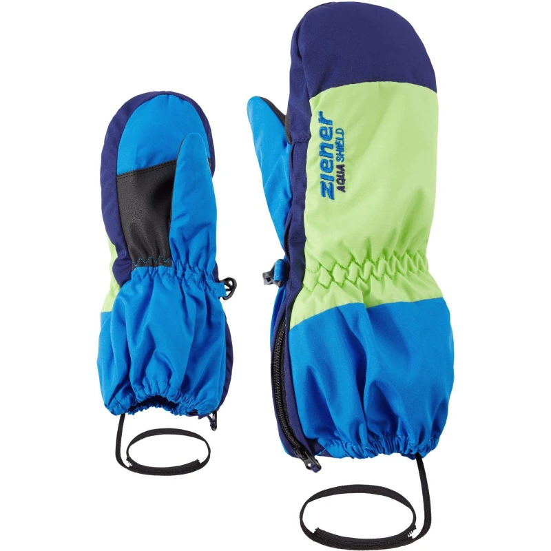 Image of Ziener Levi Mitt Ski Gloves Blue/Green unisex 4