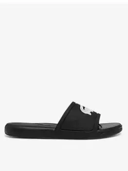 Lacoste L.30 SLIDE 0922 1 CUJ BLK/WHT, Black/White, Size 4 Older