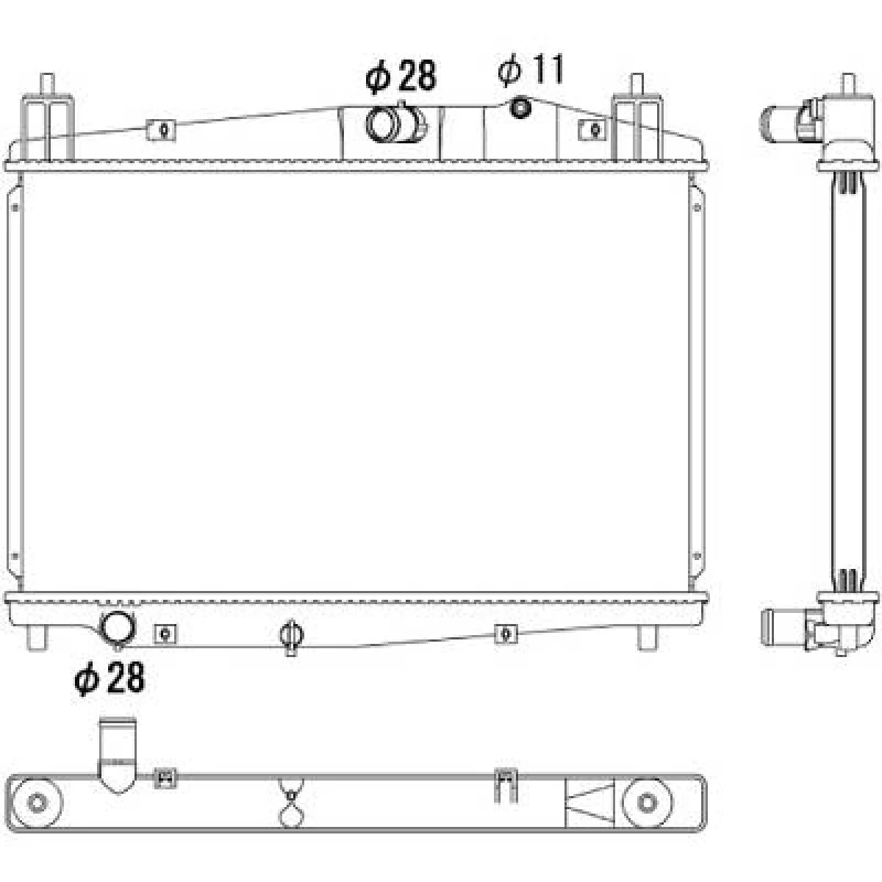 Image of DIEDERICHS Engine radiator DIEDERICHS DCM2276
