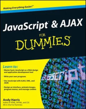 Image of Javascript and Ajax for Dummies by Andy Harris Paperback