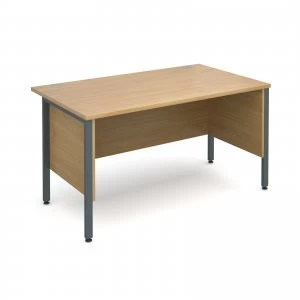 Image of Maestro 25 GL Straight Desk With Side Modesty Panels 1400mm x 800mm -