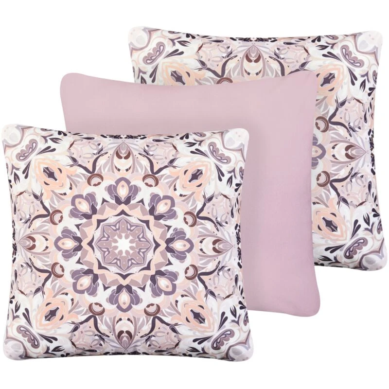Image of Beliani Set Of 3 Outdoor Cushions Sammit Oriental Pattern 45 X 45cm Multicolour