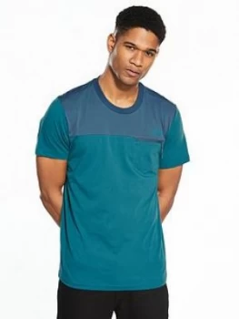 Image of The North Face Z Pocket Short Sleeve T Shirt Blue Size L Men