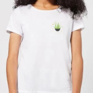 Image of Aloe Vera Womens T-Shirt - White - 3XL