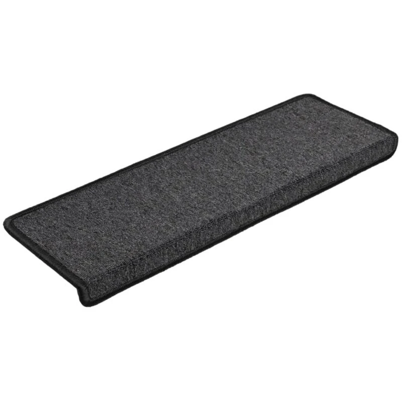 Image of VIDAXL Carpet Stair Treads 15 pcs 65x21x4cm Anthracite Vidaxl 134567