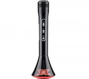 image of TOYRIFIC X Factor XF1 TY6012 Portable Bluetooth Karaoke Microphone Speaker - Black & Red, Black