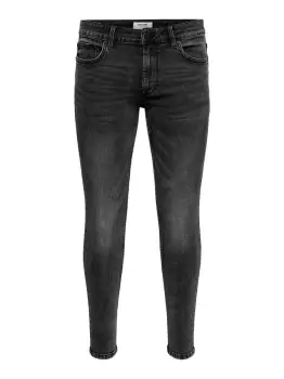Image of ONLY & SONS Onswarp Grey Skinny Fit Jeans Men Grey