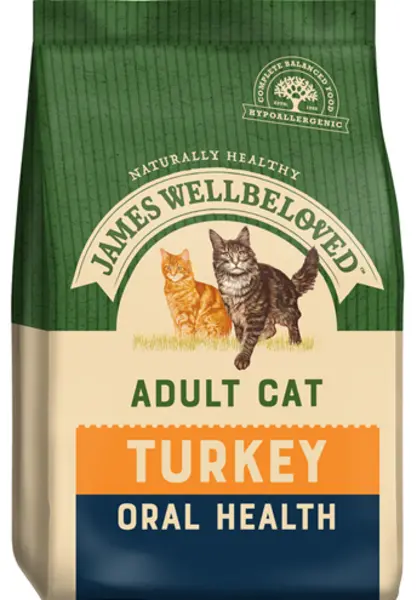 image of James Wellbeloved Adult Turkey and Rice Cat Food 300g