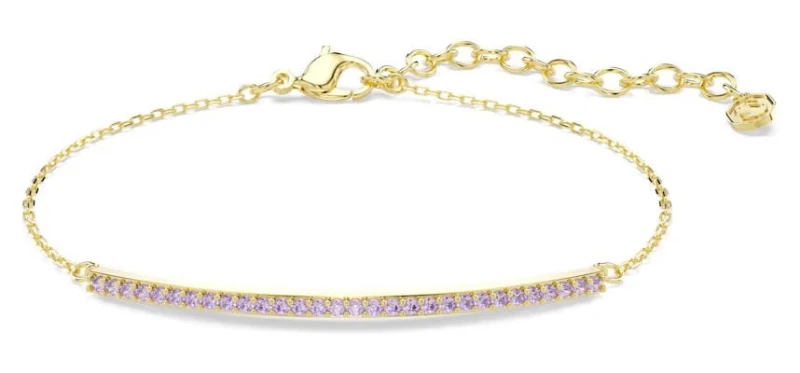 Image of Swarovski 5757795 Only bracelet, Round cut, Purple, 18K gold Jewellery