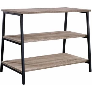 Image of Teknik Industrial Style TV/Trestle Stand - Oak/Black