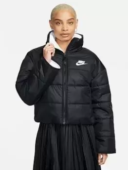 Image of Nike NSW Classic Jacket - Black/White, Size L, Women