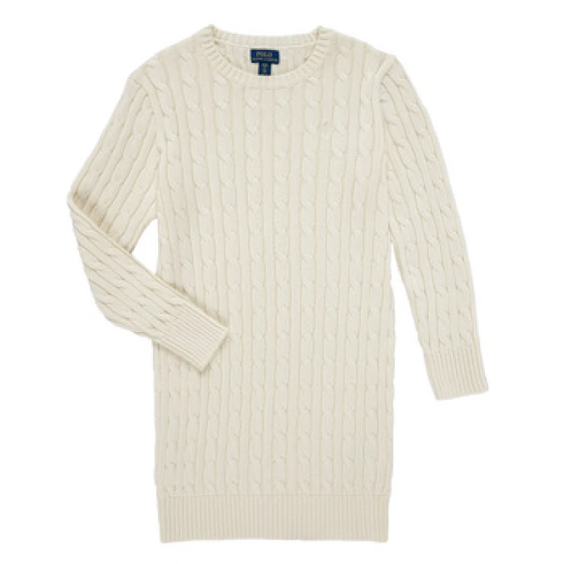 Image of Polo Ralph Lauren SWEATER DRESS girls's Children's dress in White