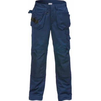 image of 2084 Icon Proworker Mens 34R Navy Luxe Trousers - Fristads Kansas