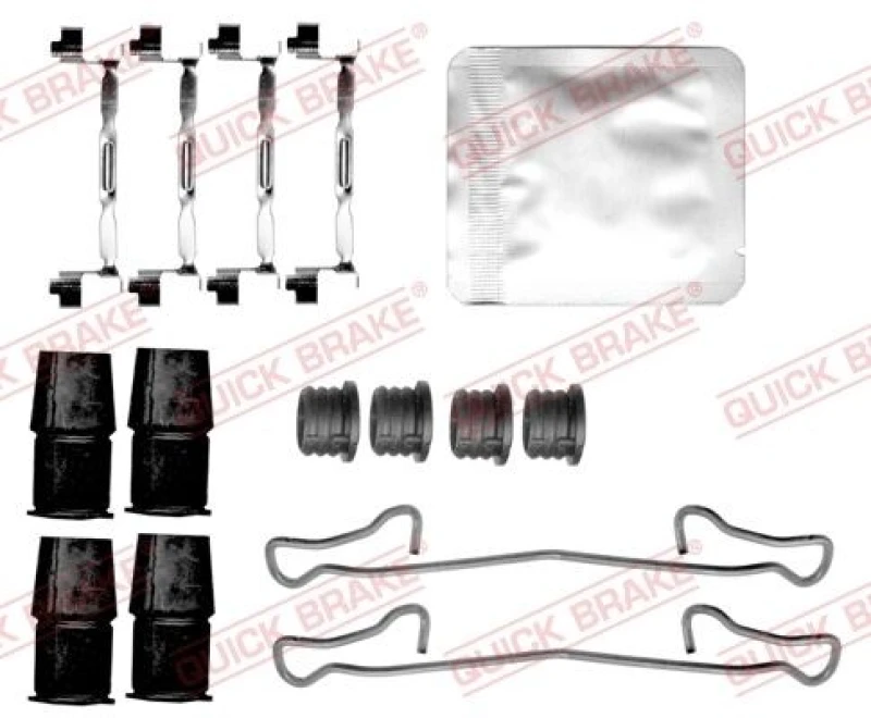 Image of QUICK BRAKE Brake pad fitting kit QUICK BRAKE 109-0167