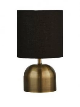 image of Tayrn Touch Lamp - Antique Brass/Black