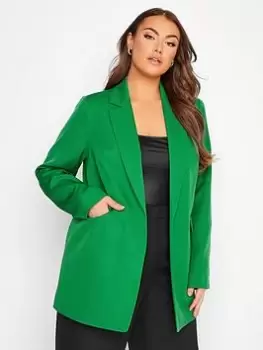 image of Yours Tailored Blazer Fern Green, Size 16, Women