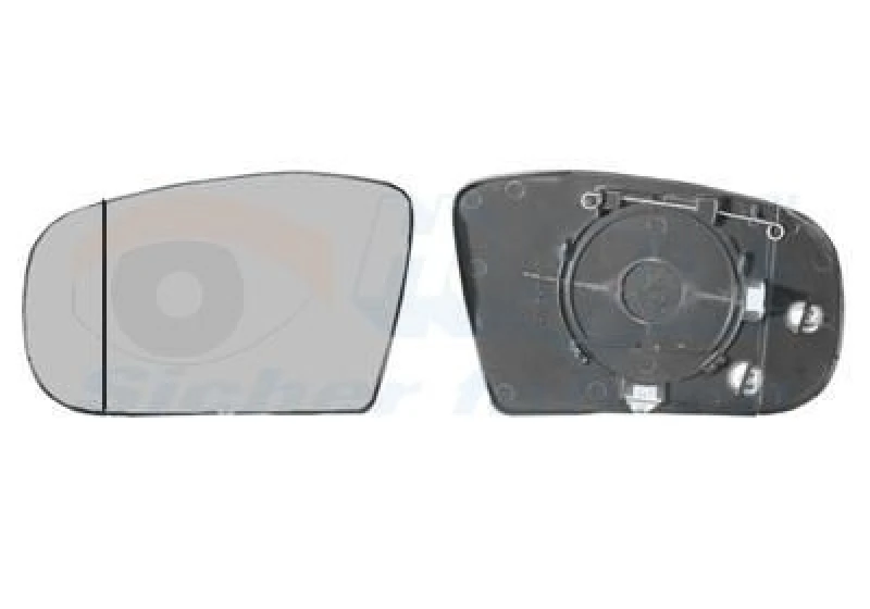 Image of VAN WEZEL Wing mirror glass VAN WEZEL 3036835