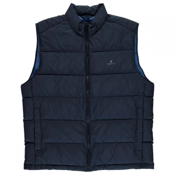 Image of Gant Padded Gillet - Blue 433