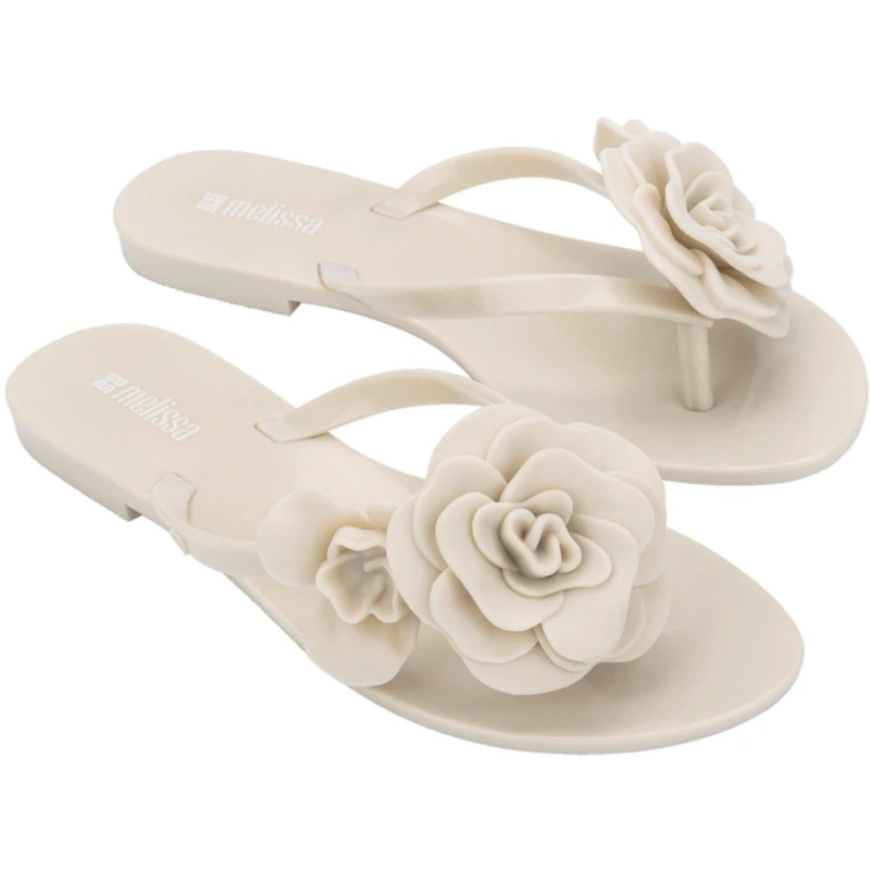 Image of Melissa Womens Petals Flat Sandals Beige female 3 (36)