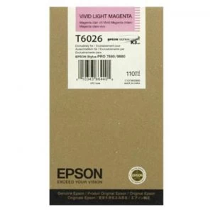 Image of Epson T6026 Light Magenta Ink Cartridge