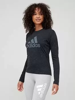 Image of adidas Winners 3.0 Long Sleeve T-Shirt - Black Size M Women