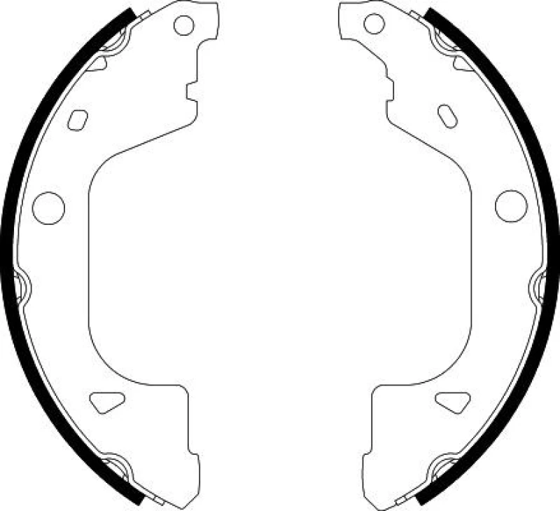 Image of Brake Shoe Set TEXTAR 91088700