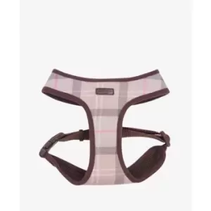 Image of Barbour Tartan Dog Harness - Pink