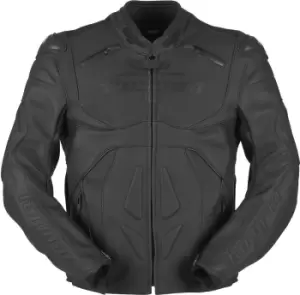 Image of Furygan Ghost Motorcycle Leather Jacket, Black Size M black, Size M