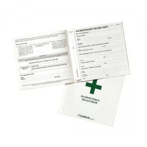 Image of Guildhall Accident Report Book 24 Entries 210x200mm White Ref T44